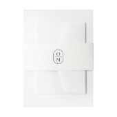 Off-White | Couple Monogram Wedding Invitation  招待状ベリーバンド (正面例)