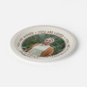 Off-White Missed Loved Remembered Photo Memorial ペーパープレート (アングル)