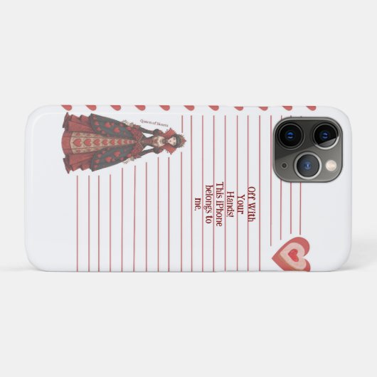Off with your Hands! Queen of Hearts Case-Mate iPhoneケース (裏面(横))