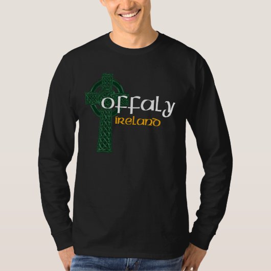 Offaly Ireland County Celtic Gaelic Football and H Tシャツ (正面)