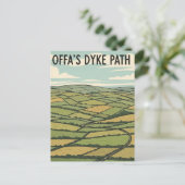 Offa's Dyke Path Wales Travel ポストカード (スタンド正面)
