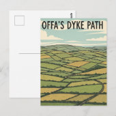 Offa's Dyke Path Wales Travel ポストカード (正面/裏面)
