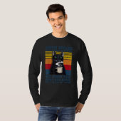 Offeeは逆スペルはEeffoc Cats飲むコーヒー Tシャツ (正面フル)