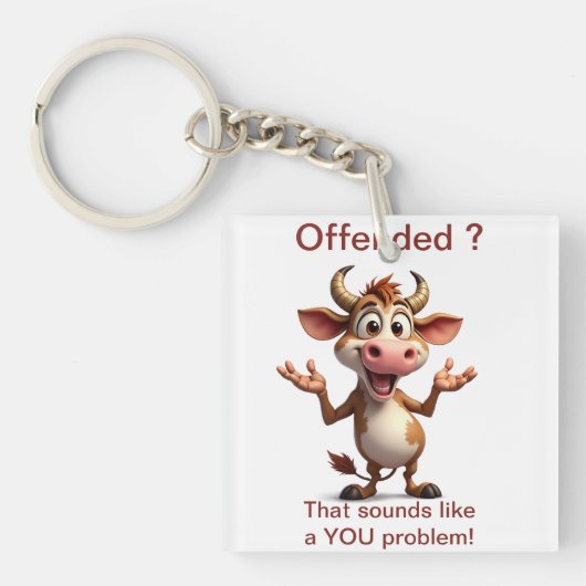 Offended キーホルダー (正面)