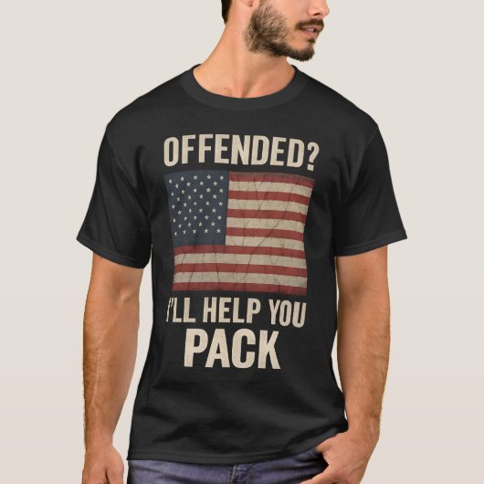 Offended I'll Help You Pack Tシャツ (正面)