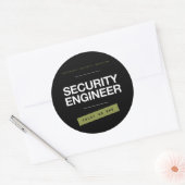 Offensive Security Division Trust No One Hacker St ラウンドシール (封筒)