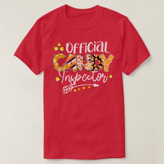 Offical Candy Inspector Candy Corn Kids Halloween Tシャツ (デザイン正面)