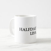 Officeおもしろいの名パーソナライズされた前 コーヒーマグカップ (正面左)