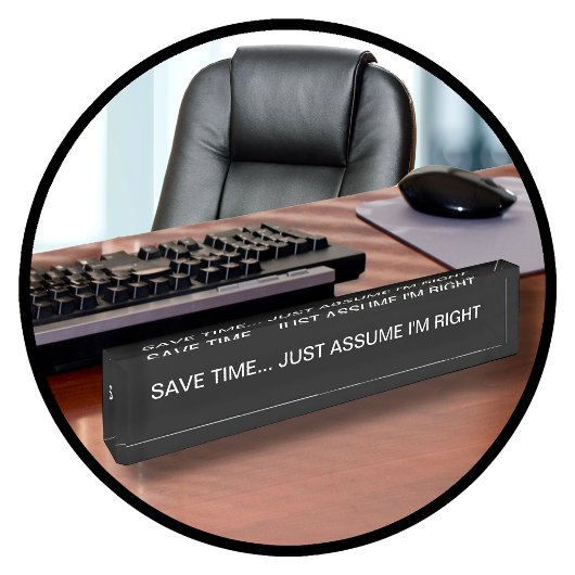 Officeおもしろいボス デスクネームプレート