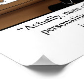 Officeおもしろいユーモアのポスター「ジョブリファレンス」 ポスター (角)