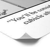 Officeおもしろいユーモアのポスター「Cubicles」 ポスター (角)