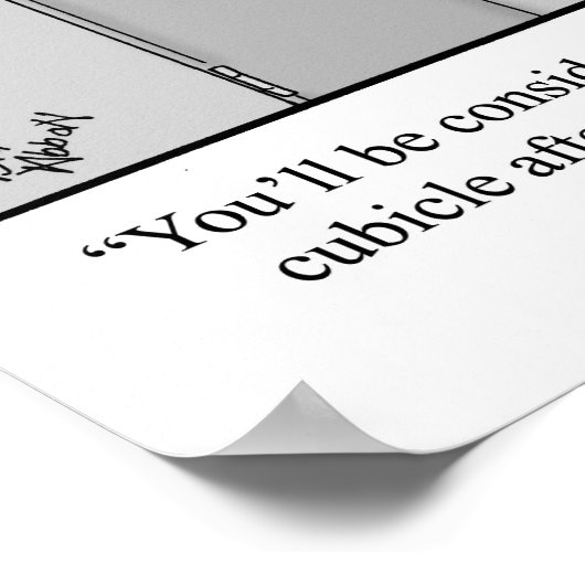 Officeおもしろいユーモアのポスター「Cubicles」 ポスター (角)