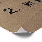 Officeおもしろいルールポスター ポスター (角)