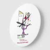 Officeおもしろい時計/丸 ラージ壁時計 (傾斜)