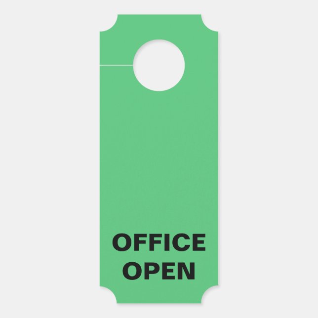 Officeが終了または開いている ドアノブサイン (正面)