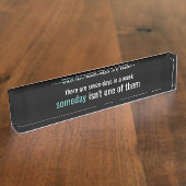 Officeことわざおもしろいデスク名プレート デスクネームプレート (側面)