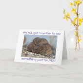 OFFICEとクールFRIENDS Cのおもしろい「グループカード」 カード (黄色い花)