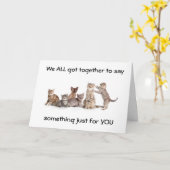 OFFICEとクールFRIENDS Cのおもしろい「グループカード」 カード (黄色い花)