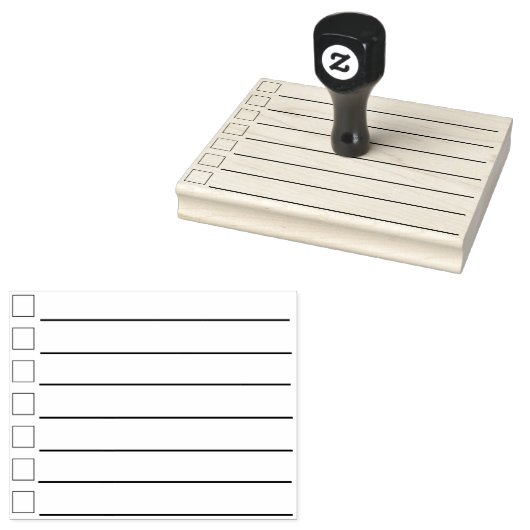 Officeのチェックボックスとリスト行 ラバースタンプ (押印)