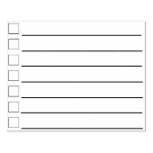 Officeのチェックボックスとリスト行 ラバースタンプ (インプリント)