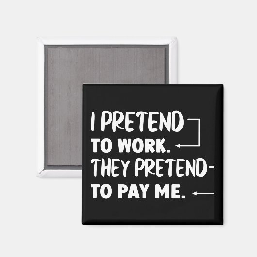 Officeのユーモアのマグネットを使うフリ マグネット (正面/裏面)