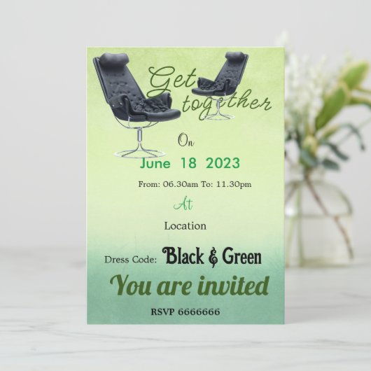 Officeの共同招待 招待状 (スタンド正面)