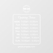 Officeの営業時間 |ビジネスロゴ営業時間 ウィンドウサイン (シート)