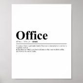 Officeの定義 |おもしろい引用文 ポスター (正面)