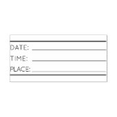 OFFICEの日付の場所のインク入力スタンプ ラバースタンプ (インプリント)