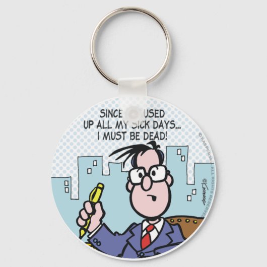 Officeの病気の日 キーホルダー (正面)