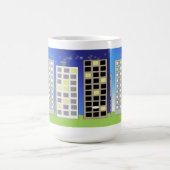 Officeの背の高い建物 コーヒーマグカップ (中央)