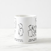 Officeの販売グラフが横向き コーヒーマグカップ (中央)