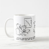 Officeの販売グラフが横向き コーヒーマグカップ (左)