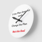 Officeやる気を起こさせるの時計 ラウンド壁時計 (傾斜)