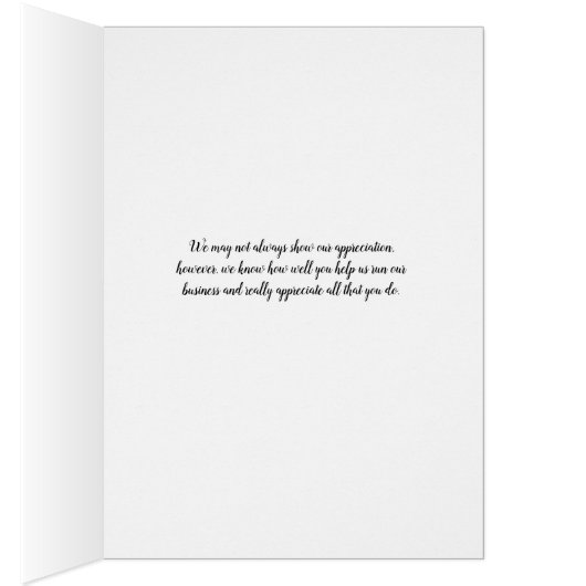 Officeアシスタント感謝カード蝶 (内側 (右))