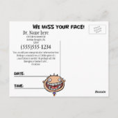 Officeアポイントメントの標準 ポストカード (裏面)