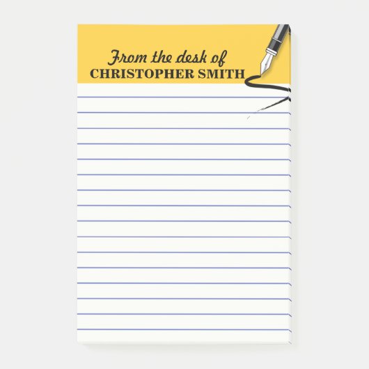 Officeオーガナイザ黄色のPost-it®ノートPERSONALIZE ポストイット (正面)