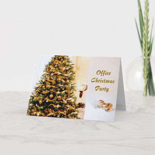 Officeクリスマスパーティの招待状 招待状 (正面)