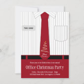 Officeクリスマスパーティーシャツとネクタイ 招待状 (正面)