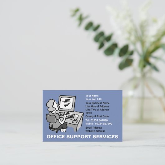 Officeサポートサービス 名刺 (スタンド正面)