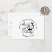 Officeサポート感謝ノートカード ノートカード (正面/裏面インサイチュ)