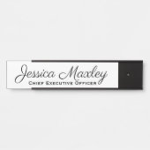 Officeシンボルや象徴のシンプル業務モダン用 サインプレート (正面)