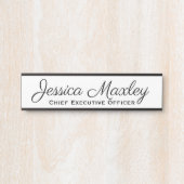 Officeシンボルや象徴のシンプル業務モダン用 サインプレート (正面)