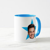 Officeスターパーソナライズされた顔マグ マグカップ (正面右)