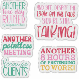 Officeステッカーのバンドルおもしろい引用文 シール