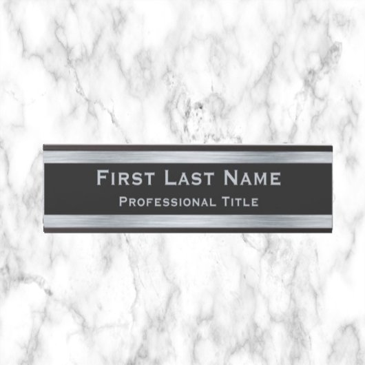 Officeドアサインシンボルや象徴シルバーカラーモダン サインプレート