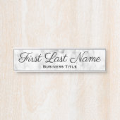 Officeドアシンボルや象徴シンプルグレー大理石カラーサイン サインプレート (正面)