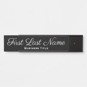 Officeドアシンボルや象徴シンプルモダンブラックサイン サインプレート (正面)