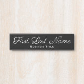 Officeドアシンボルや象徴シンプルモダンブラックサイン サインプレート (正面)