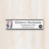 Officeドア名プレートの署名写真フォトロゴ サインプレート (正面)